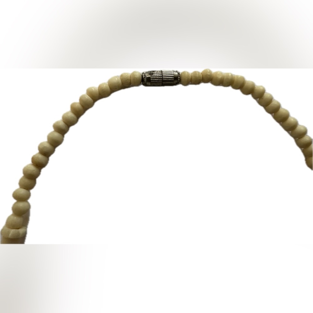 Tribal Bone Carved Necklace - Picture 4 of 4